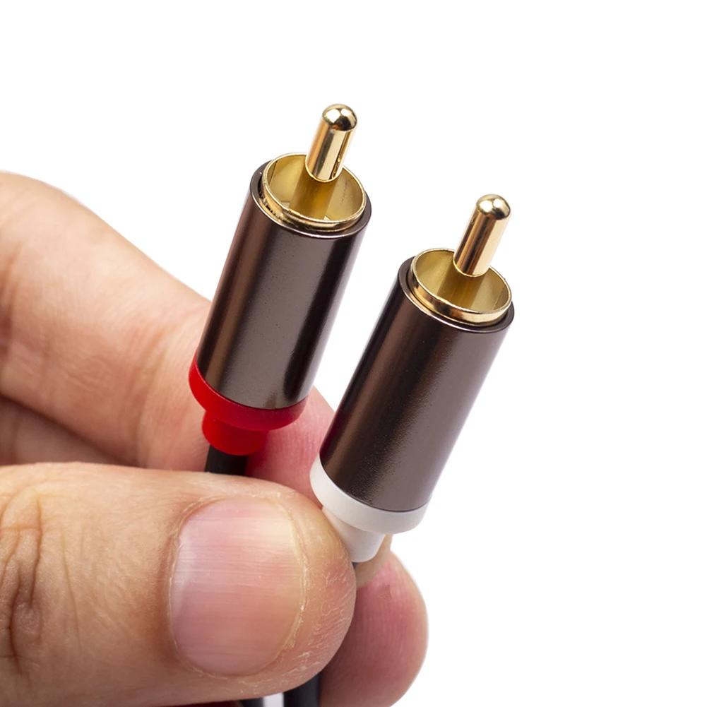 RCA Cable 2 RCA To 2 RCA Cable Male To Male Audio Cord for Home Theater DVD TV Amplifier CD Soundbox Speaker Tinned Copper Core