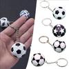 European Styles Football Sturdy Imitation Leather Keychain Souvenir Pendant Decoration for Fan and Collectors Wear