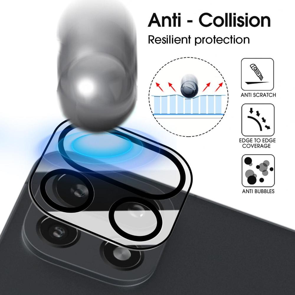 1-3PACK Tempered Glass for OnePlus 15 HD Clear Black Glass Lens Protector Easy Install for One Plus 15 Mobile Phone Camera Film 4