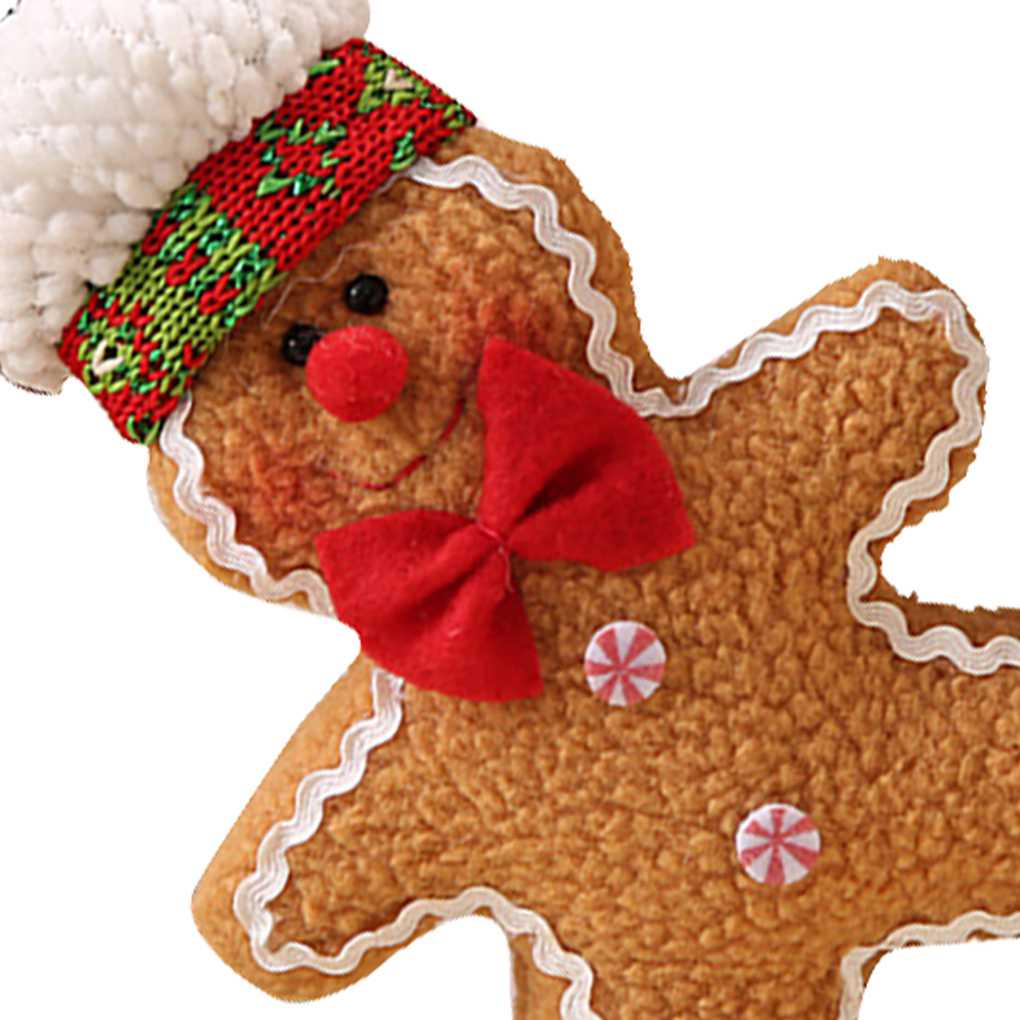 Gingerbread Man Merry Christmas Sock Tree Hanging Xmas Hanging Ornament Decor