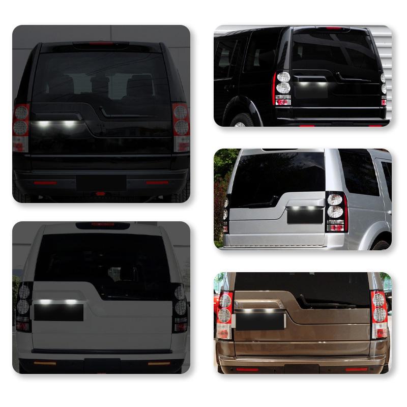 12V LED Number Plate Lamp For Land Rover Discovery 3 Discovery 4 Freelander 2 Range Rover Sport White License Plate Assembly