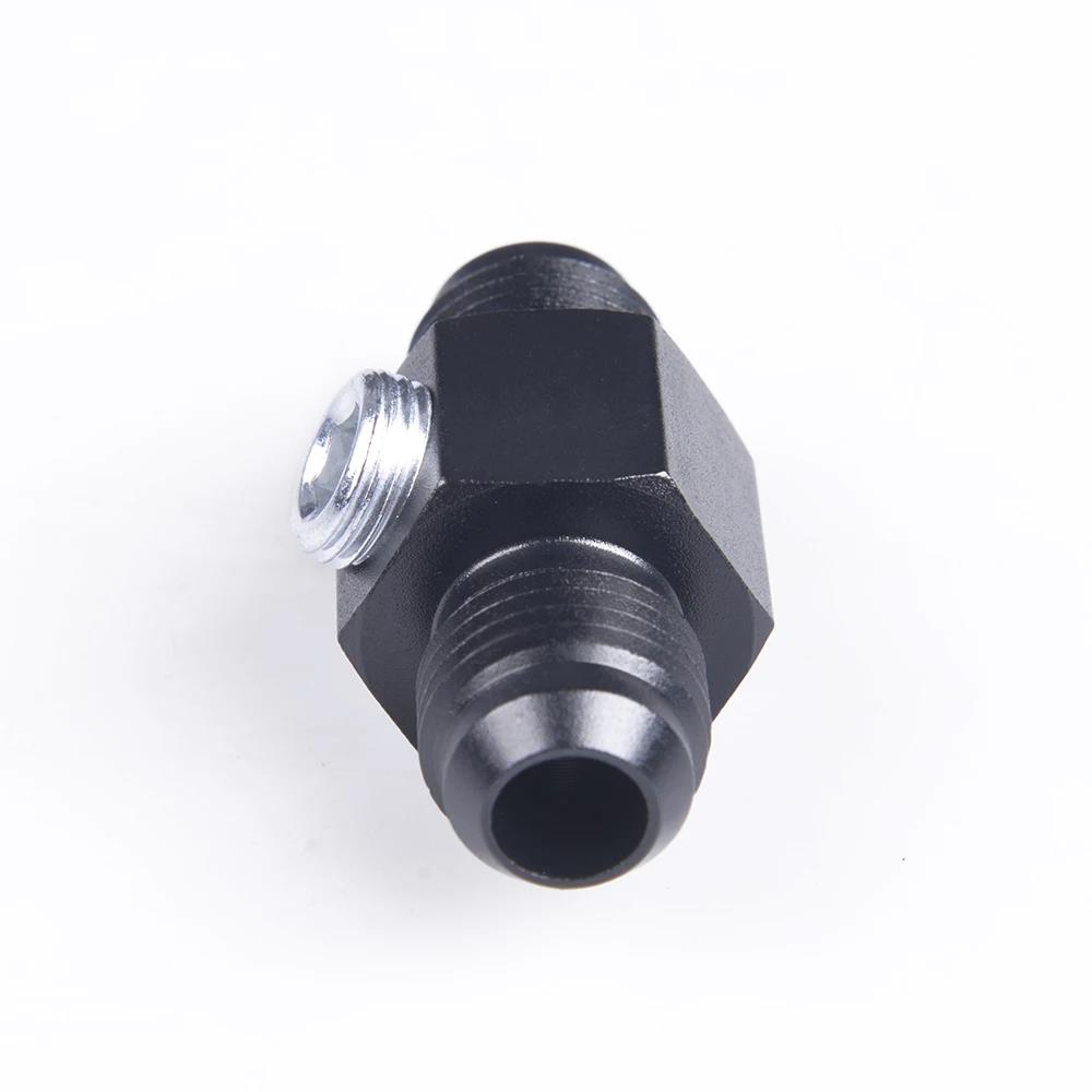 Hose Fitting Straight An6 8 10 with 1/8 NPT Gauge Port Male To Male Adapter Flared Union Aluminum AN6 AN8 AN10 Fuel System Fittings7