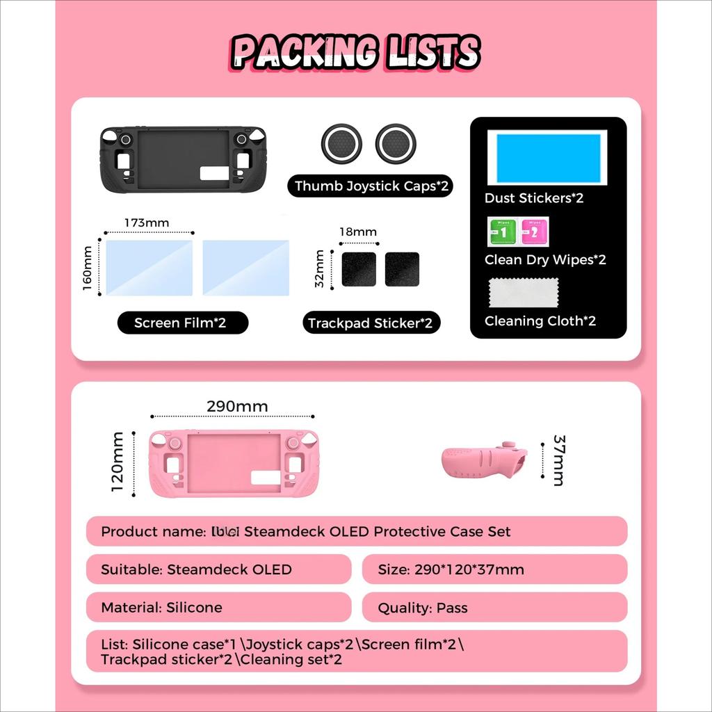 For Steam Deck OLED Game Handheld Protective Case, Anti Slip and Comfortable All Inclusive Silicone Soft Shell Accessories