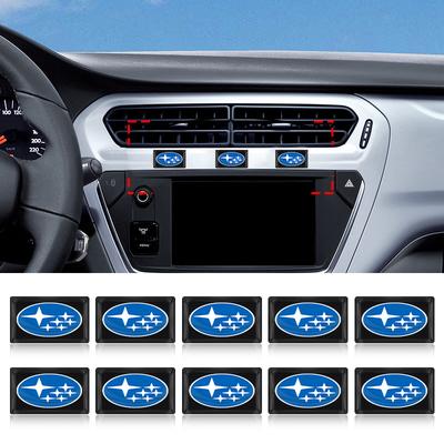 10pcs Car Interior Badge Sticker 3D Epoxy Glue Decals Accessories For Forester SG5 SH SJ Impreza XV Legacy Outback WRX STI GC8 Tribeca