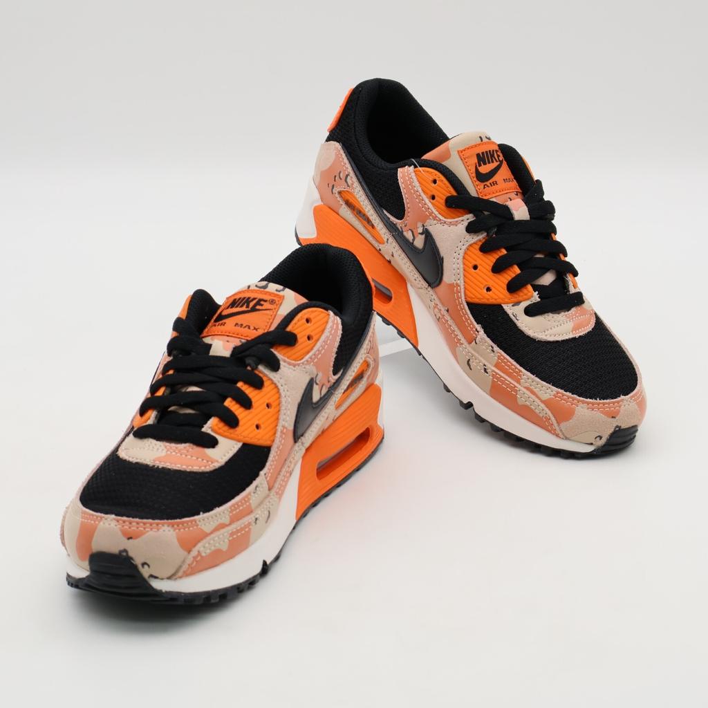 IF1721-201 Nike Air Max 90 PRM Bio Beige Safety Orange Phantom Black (Men's)