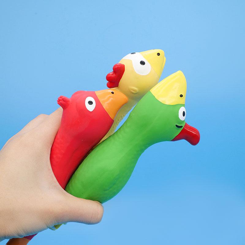 Pet Latex Chew Squeaky Duck Toy - Durable & Fun for Dogs