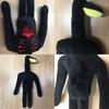 Gruselige Siren Head Schwarze Straßenlaterne Plüschpuppe für Kinder und Erwachsene 30cm