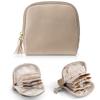 Portable PU Leather Jewelry Packing Bag Large Capacity Multi Compartment Cosmetic Bag Tassel Organizer Bag Travel