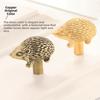 Retro Little Hedgehog Brass Handle Furniture Hardware Vintage Cabinet Door Knobs Single Hole Push-pull Wardrobe Drawer Pulls