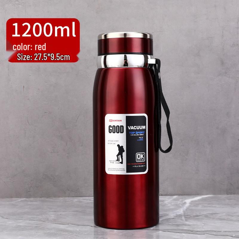 1000ml 316 Edelstahl Tragbarer Outdoor-Thermosbecher für Männer und Frauen - Große Kapazität Geschäfts-Tee- oder Wasserbecher