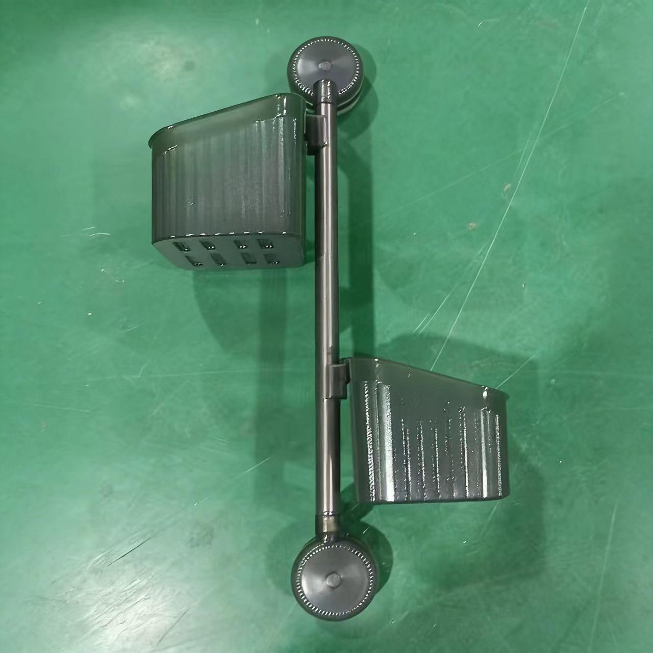 Wall-Mounted No-Drill Rotatable Kitchen and Bathroom Storage Shelf