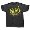 Funny Gold Bride Squad Graphic Tshirts Men Womens Fashion Casual Tshirt 100 Cotton Loose Oversized T Shirt Summer