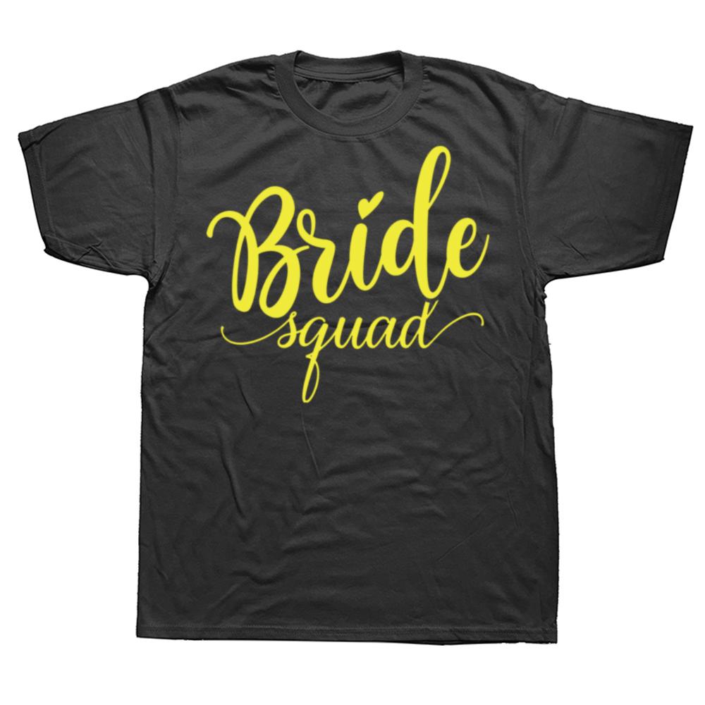 

Funny Gold Bride Squad Graphic T-shirts Men Women s Fashion Casual Tshirt 100% Cotton Loose Oversized T Shirt Summer - Men s ... S