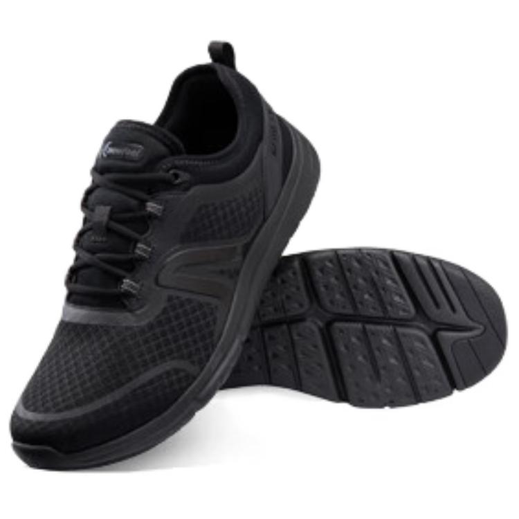 DECATHLON Soft 540 Cushioned Wear Resistant Breathable Low Top Casual Shoes Men's Steed Black