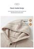 Men's Thick Warm Knit Wool Hoodie - Casual Loose-Fit Sweater for Autumn & Winter