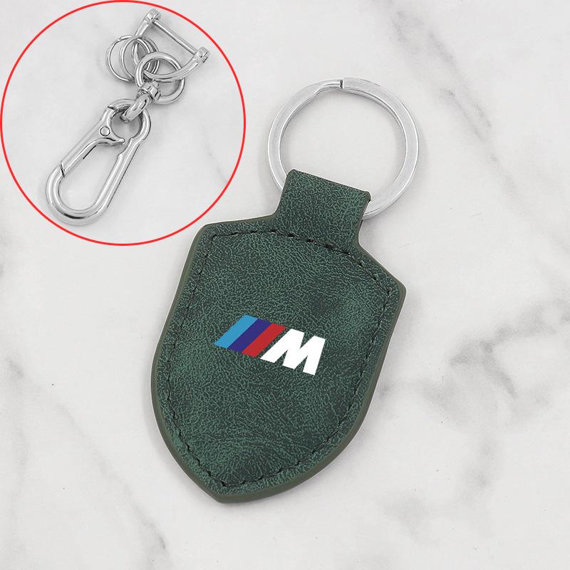 BMW 4 Series Keychain: Carbon Fiber Leather Pendant for 425i, 430i, 428i