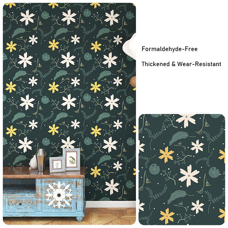 Decorative Printed Extra Thick Durable Wall Stickers Self Adhesive Waterproof Living Room Bedroom Background Wall Home Improvement