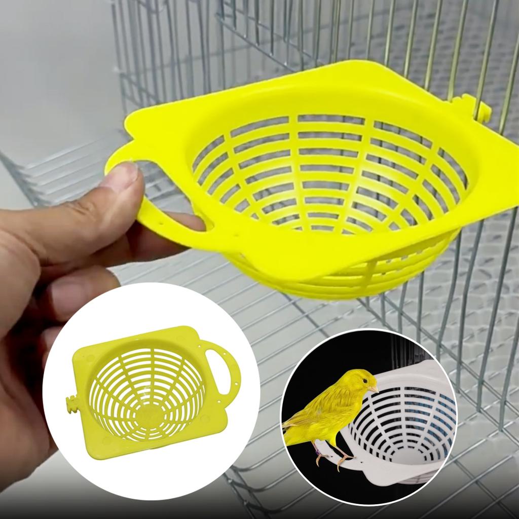 1Pc Bird Nest Basin Breathable Durable Canary Parrot Small Bird Buckle Type Hatching Nest Stand Stick Support Bird Cage Fittings