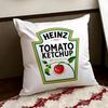 Funny Ketchup Label Cushion Cover Reversible Soft Durable Pillow Cover Home  Car MultiScene Use for Daily Comfort