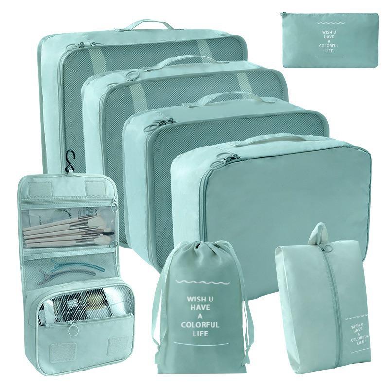 Large Capacity Foldable Travel Storage Bag Set - 7 Pieces