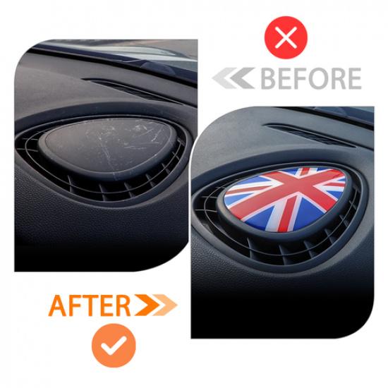 Union Jack Car Dashboard Air Outlet Vent Cover Trim For Cooper S F54 F56 F57....