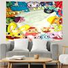 Happy Tree Friends3 Tapestry for Bedroom Aesthetic Classroom Tapestries Wall Hanging for Living Room Dorm Office,Ideal Creative Gift