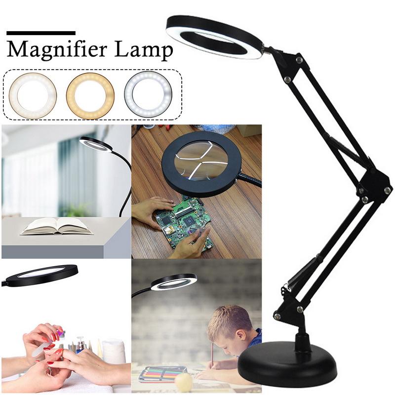 Fashion 5x Clip On Magnifying Glass Lamp Led Foldable Long Arm Desk Usb Reading At Affordable S Free Real Reviews With Photos Joom Magnifying Glass Lamp Led Foldable, Magnifying Clip On Desk Lamp