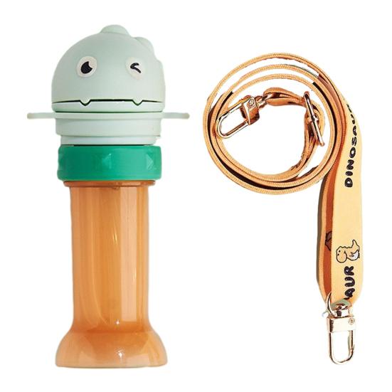

Yousheng Water Bottle Spout Conversion Cap with Straw Cartoon Dinosaur Drink Bottle Spout Adapter Universal Reusable Spill-Proof Juice Bottle