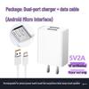 Universal Android Charger Type-C Sound Card 5V2A/5V1A Fast Charge USB Plug