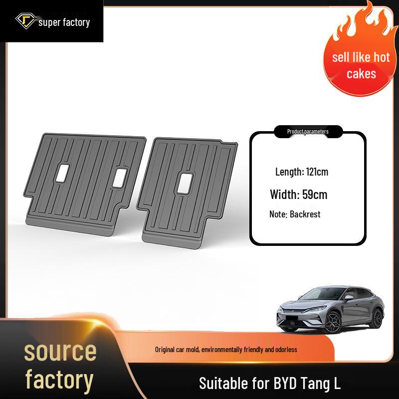 BYD Tang Car Trunk Mat & Backrest Pad: Waterproof, Wear-Resistant for Tang L, DMI, EV, DM Models