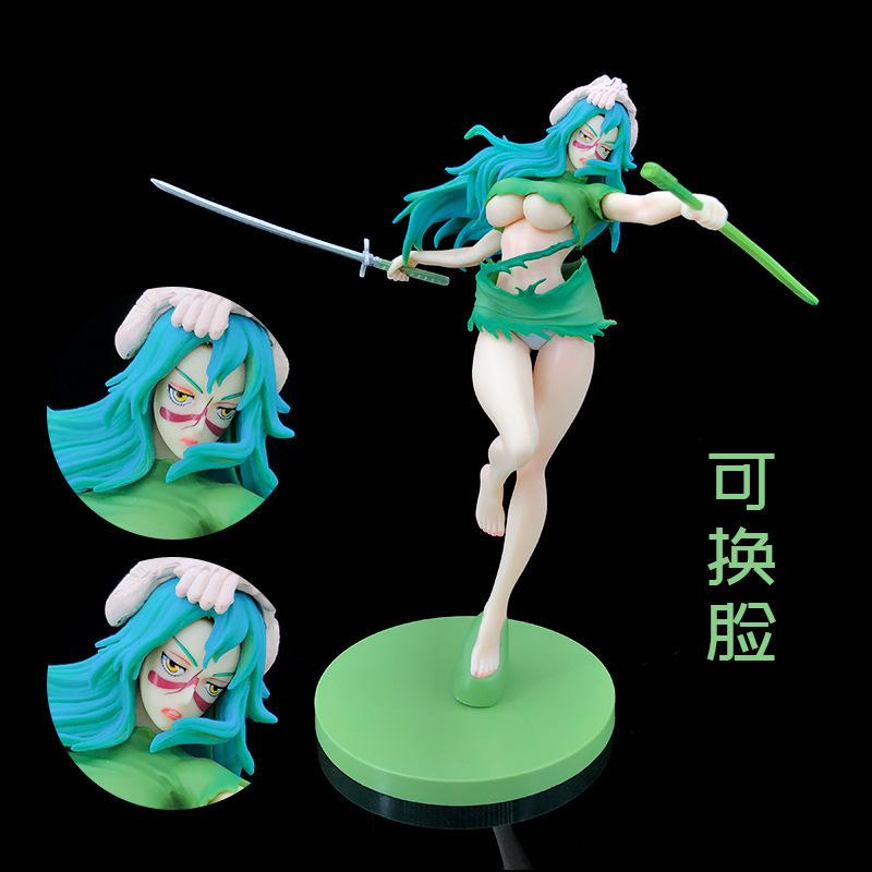 Animation broken face original 30th blade series statue double head can be exchanged for beautiful girl figure model ornament tide play doll
