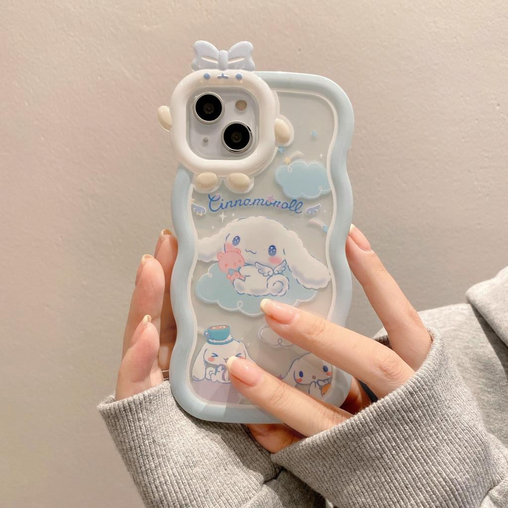 Applicable To Apple 14 Wave Monster Bracelet Mobile Case IPhone 15 Yugui Dog 13 Stand Protection Case New Model