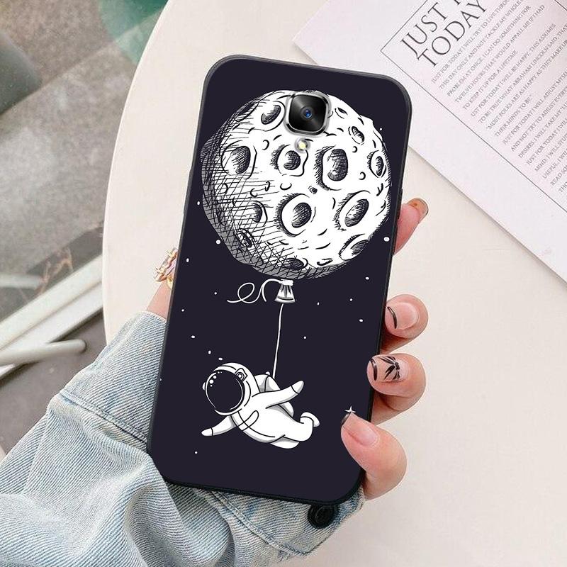 For Oneplus 3 3T Case Soft TPU astronaut  Silicone Phone Cover for Oneplus 3 3T 5T Cases Black Bumper Funda One plus 3T 5 T