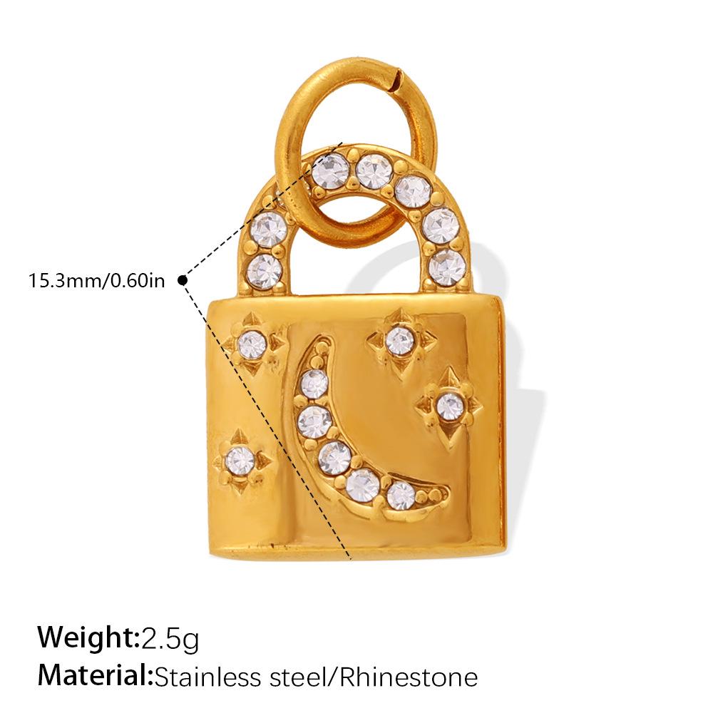 Luxurious Rhinestone Lock Pendant for Women – Unique and Versatile Jewelry Accessory