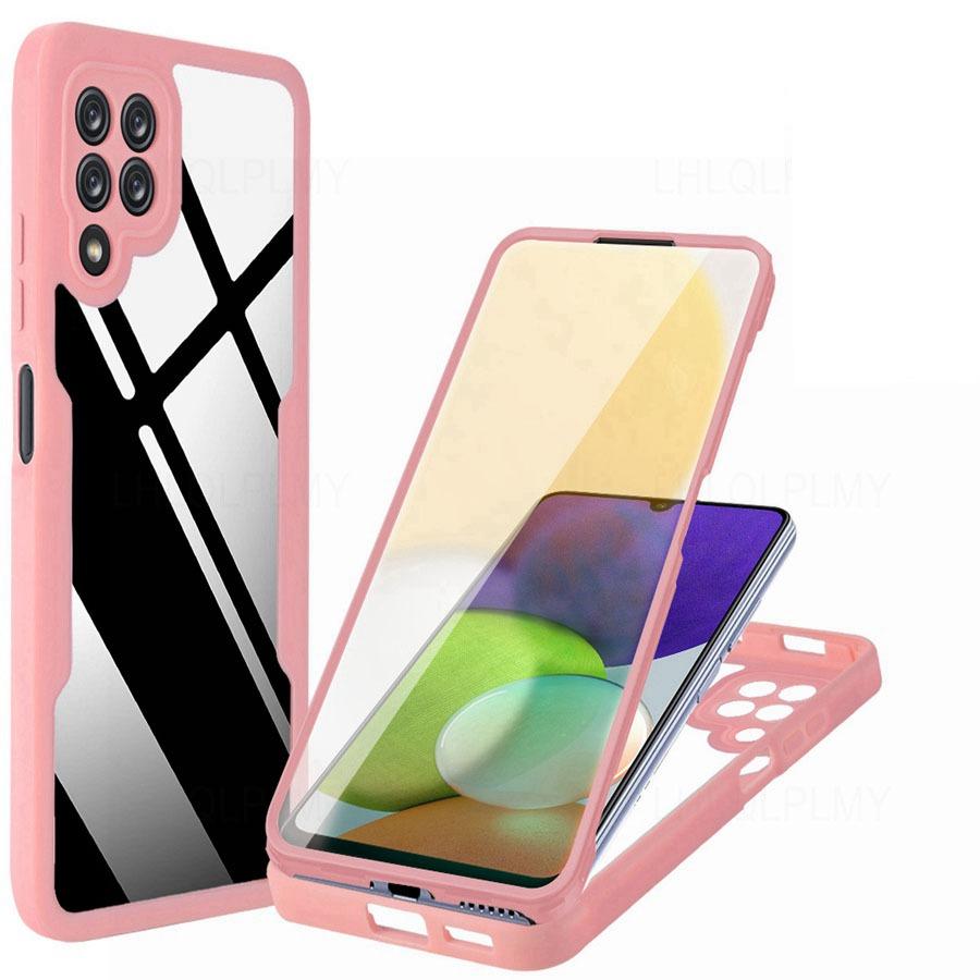 Custodia Antiurto a 360 Gradi per Samsung Galaxy A37 A57 S26 Plus Ultra A13 A15 A34 A16 A14 A25 A26 A35 A36 A06 A54 A56 A17 5G Copertura Anteriore Posteriore