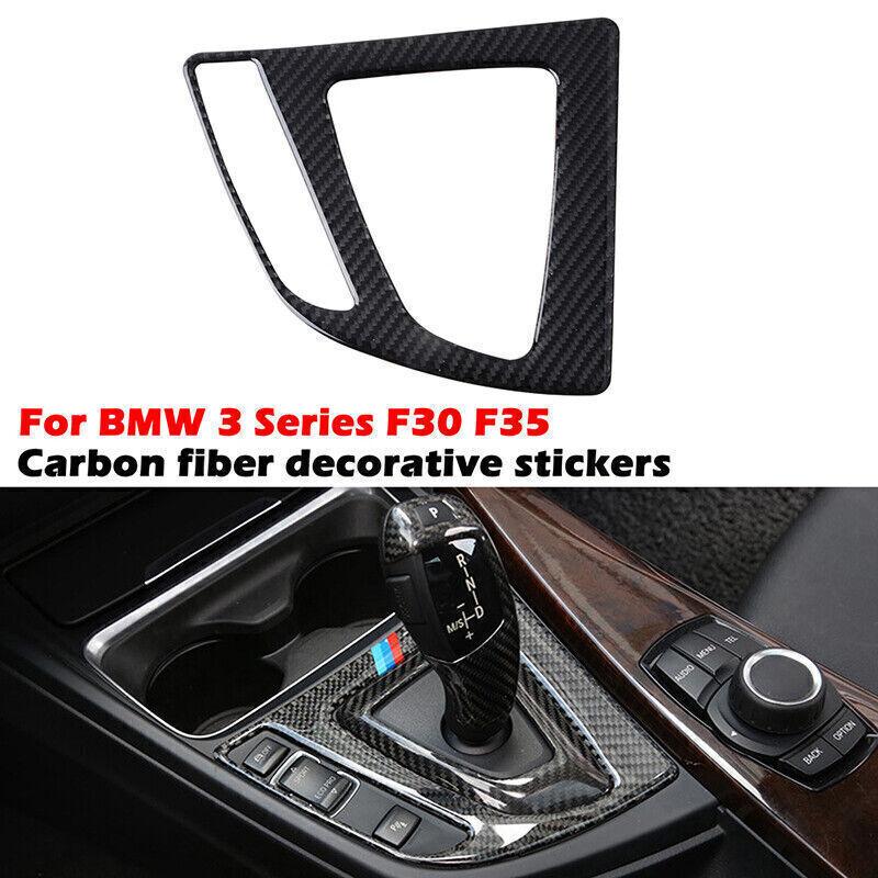 6x Real Carbon Fiber Interior Cover Trim For BMW F30 F31 F32 F34 2013-2018