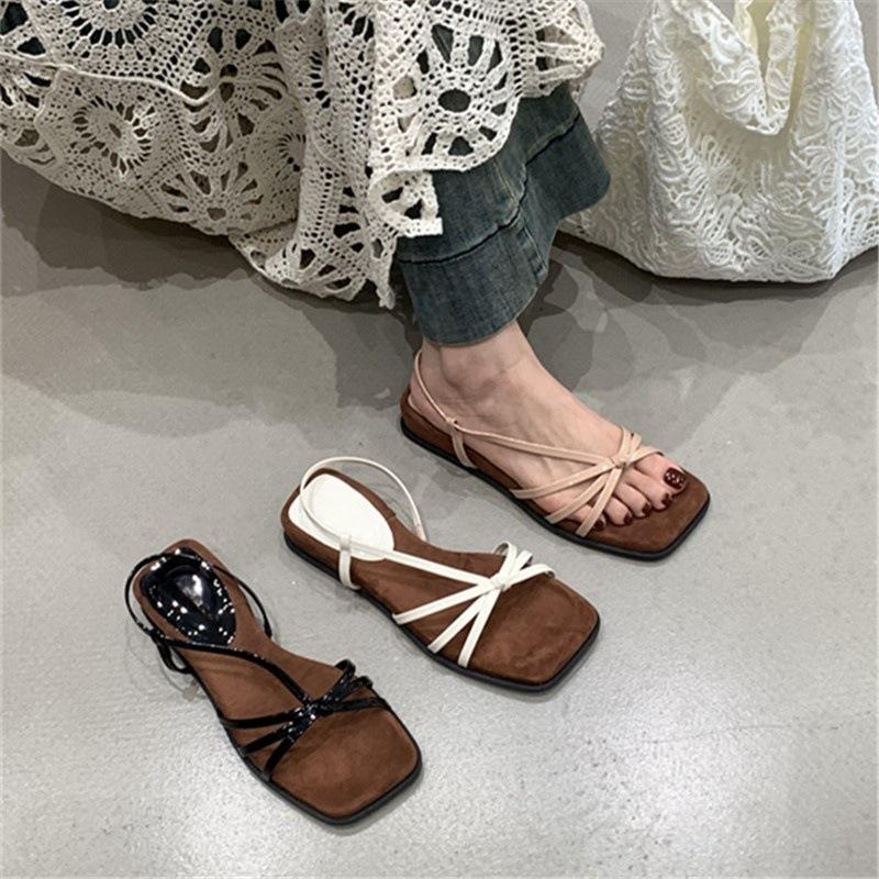 Thick heel cool slippers women's outerwear skirt open toe hollow platform fashion shoes