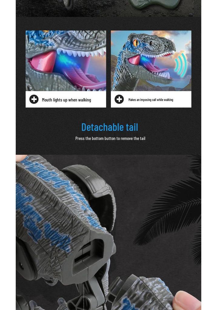 Children's 2.4G Wireless Remote Control Mechanical Dinosaur with Lights and Sound