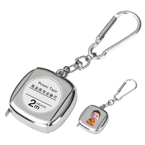 Mini Tape Measure, Small Keychain, Metal Retractable Tape Measure - Transparent Waterproof Scale Retractable Tape Measure, Keychain Tape Measure, Tape