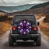Sugar Skull Mandala Tire Cover Polyester Spare Wheel Protector for SUV RV Truck