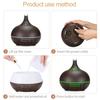 Smart WiFi Hotel Aroma Diffuser with Wood Grain Design: Hollow Translucent Humidifier and Home Atomizer