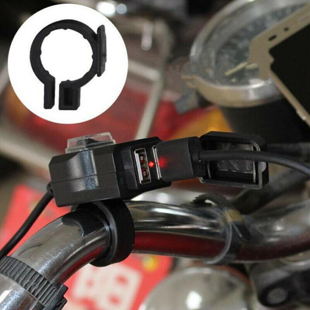 Dual USB Power Adapter Waterproof Motorbike Power Socket Overload Protection Motorcycle Charger Adapter Motorbike Accessories