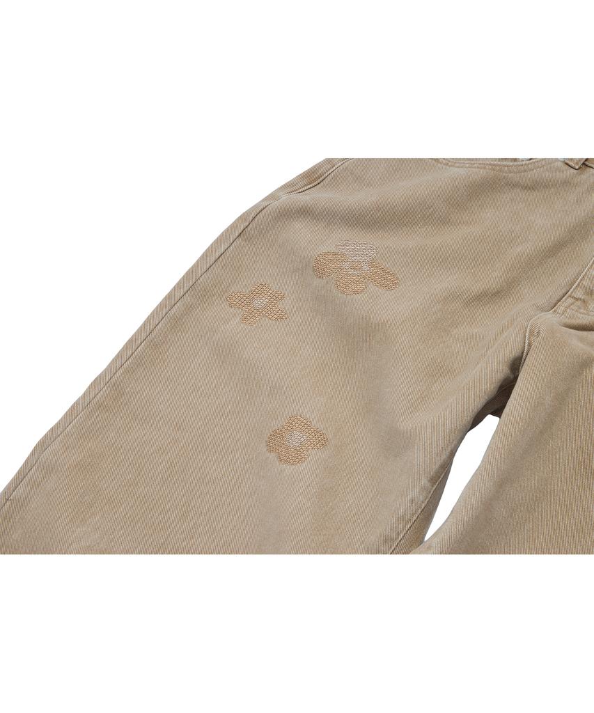 Kkotte Pixie Garden Garment Washed Pants (Sand)