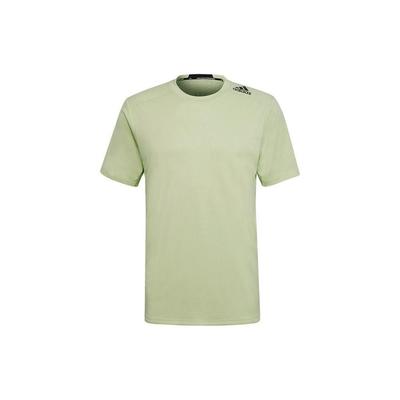 D4T T Shirts Men's Green Crew Neck Moderate Straight Fit HC4248