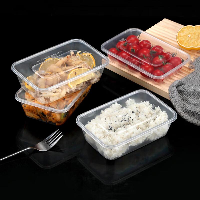 Lu Feng Lai 1500ml Square Disposable Plastic Food Container