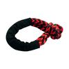 14mm Color-Mixed UHMWPE Soft Shackle 20 Tons Breaking Force Emergency Towing Strap for Car Rescue