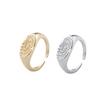 Retro Minimalist Women Korean Sun Moon Punk Fashion Jewelry Open Ring Finger Rings Copper