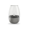 Solar LED Garden Candle Light - Stainless Steel & Glass Lawn Decoration