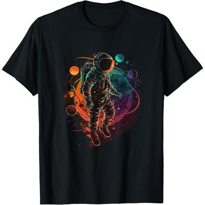 Astronaut Spaceman Universe Planets Galaxy T-Shirt