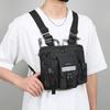 Sac Chest Rig Design Réfléchissant Sac Gilet Tactique Résistant à l'Usure Multiples Poches Sac de Poitrine pour Étudiants Sac à Dos Streetwear Hip-Hop